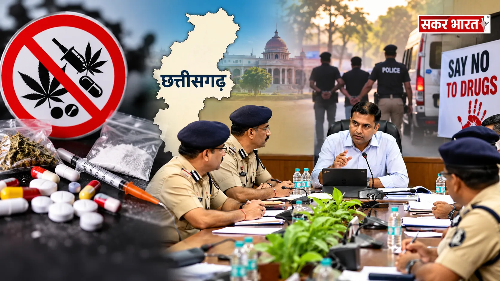 छत्तीसगढ़ में नशे पर नकेल कसने की तैयारी: एनकोर्ड ने दिया रोडमैप का निर्देश
