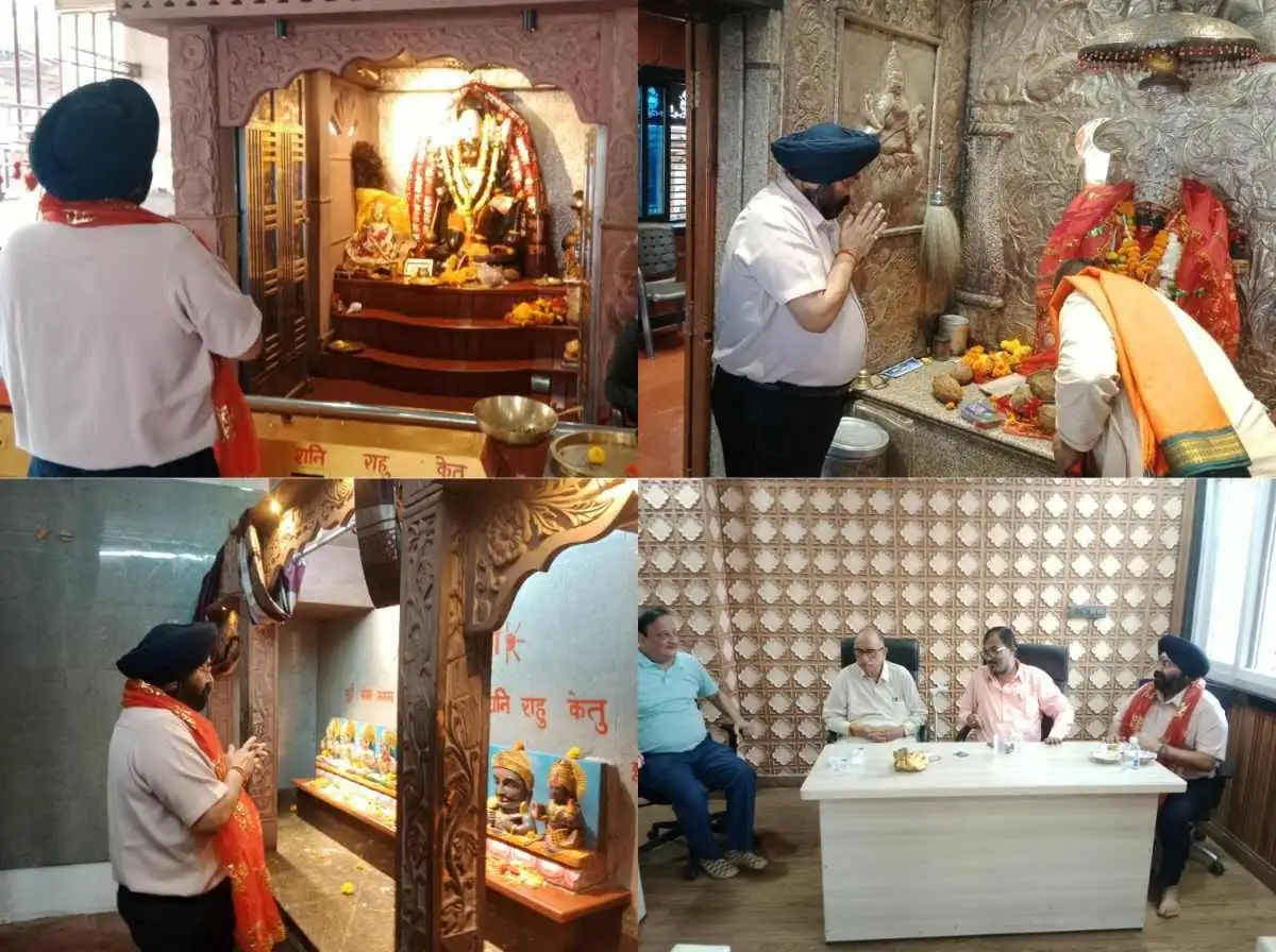 मां महाकाली के दरबार पहुंचे गुरुचरण सिंह होरा, नए भवन के निर्माण में सहयोग की अपील