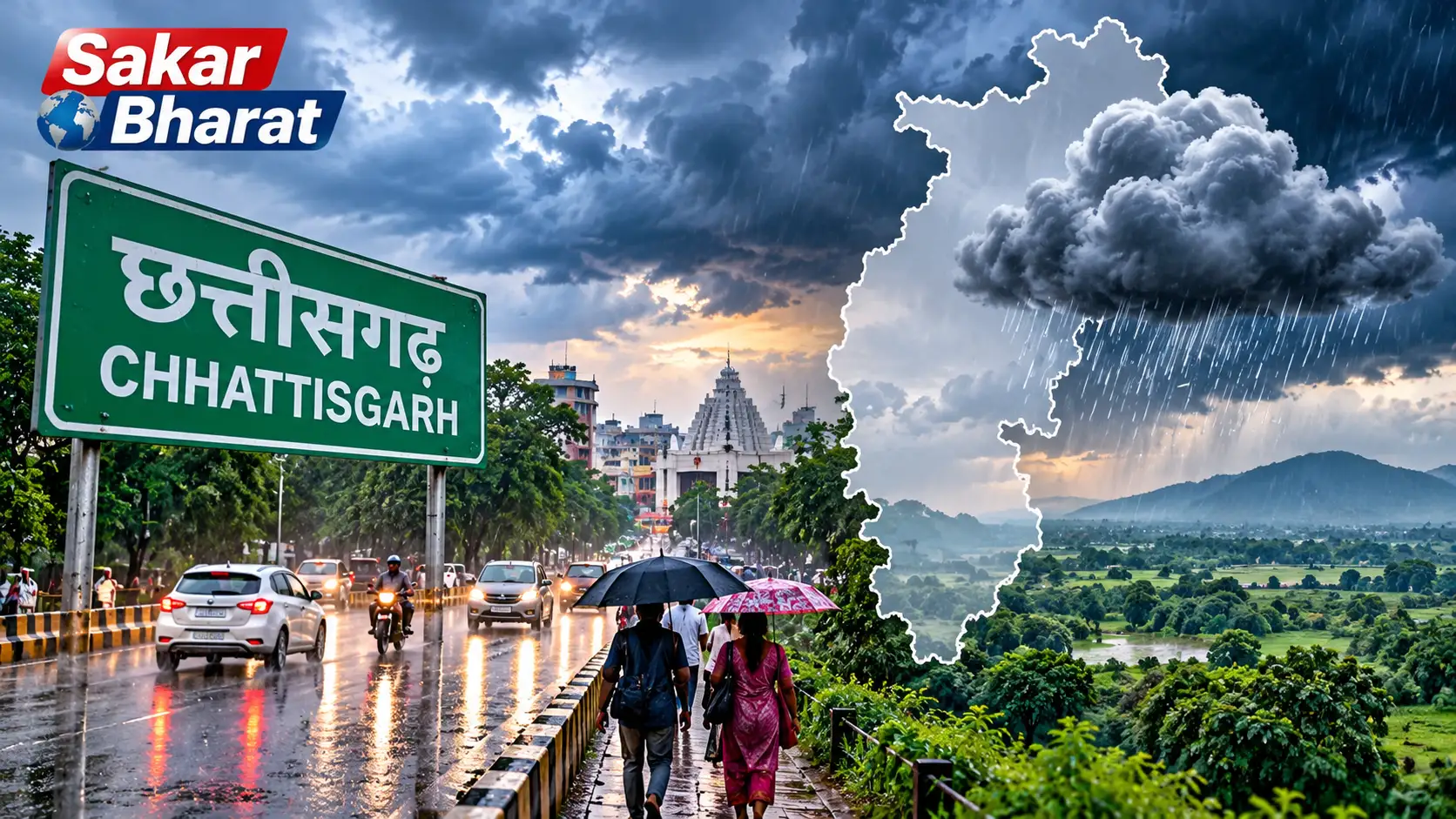 छत्तीसगढ़ में बदलेगा मौसम का मिजाज, 24 घंटे में बदलाव के संकेत