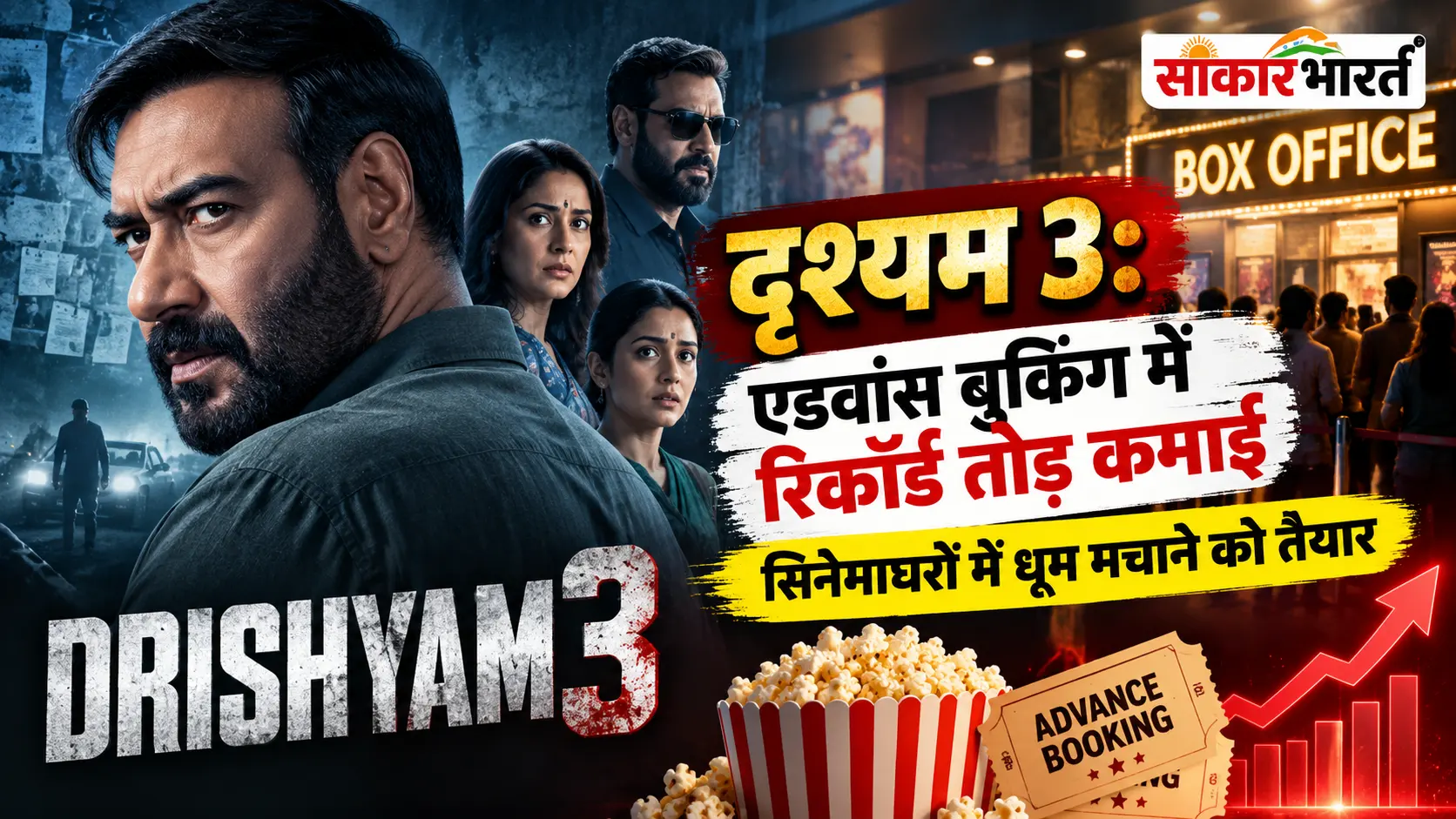 दृश्यम 3 की एडवांस बुकिंग ने तोड़े रिकॉर्ड, रिलीज से पहले बॉक्स ऑफिस पर धूम