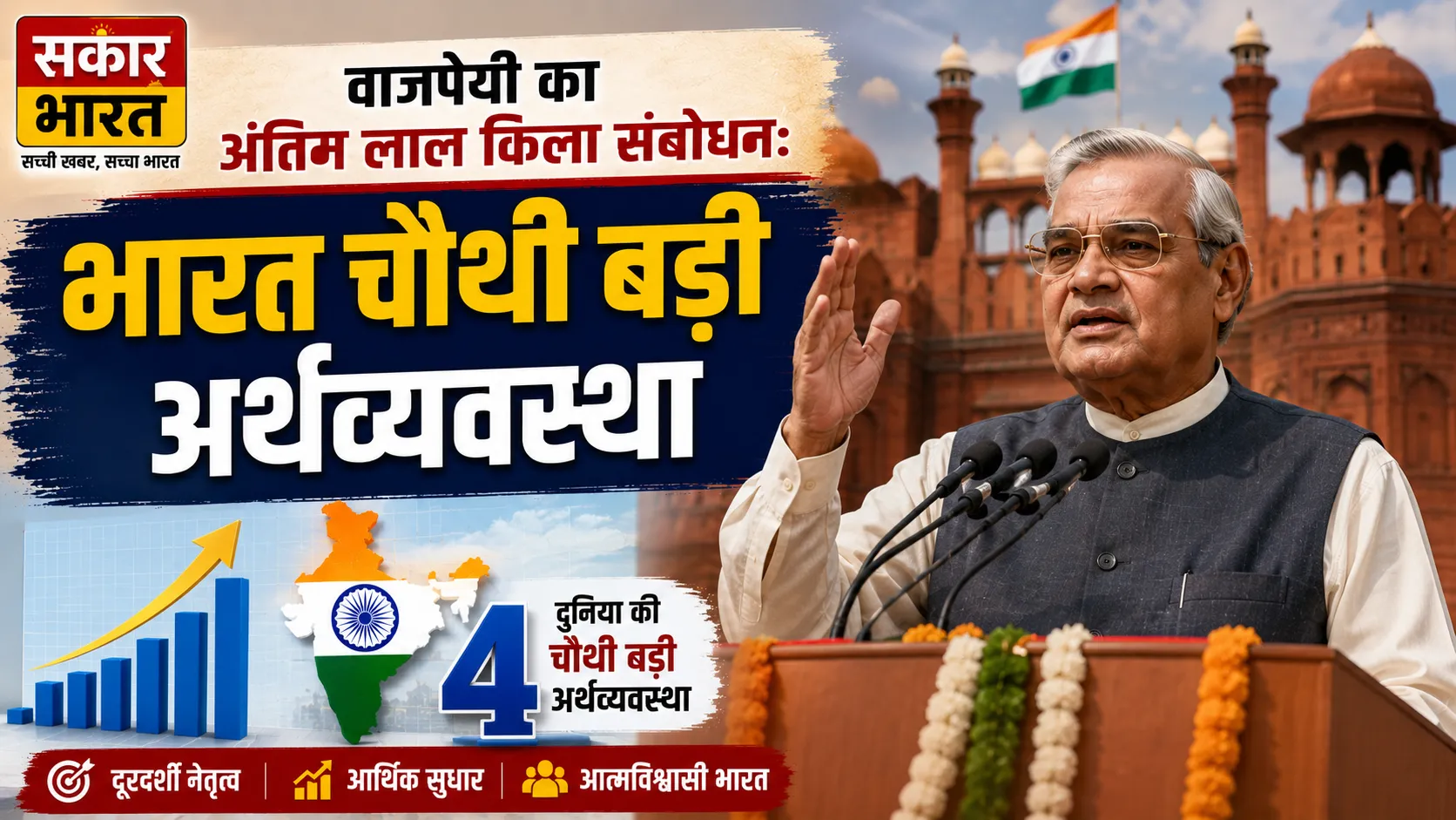 वाजपेयी का 2003 भाषण: भारत बनी चौथी सबसे बड़ी अर्थव्यवस्था