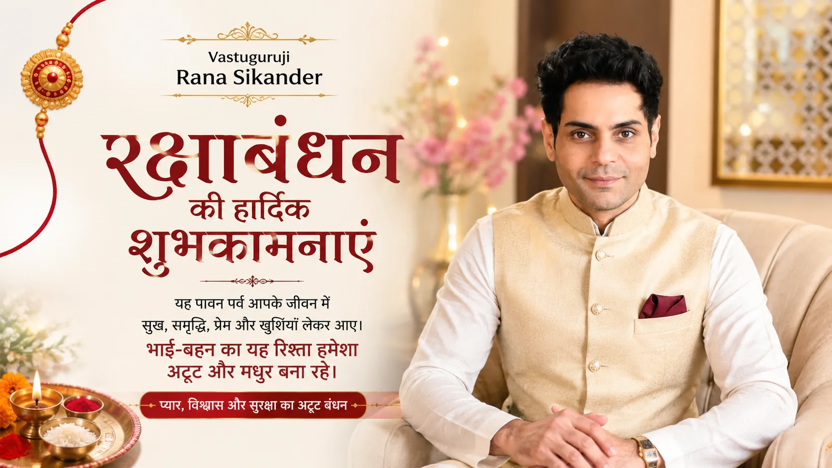 रक्षाबंधन स्पेशल: वास्तु गुरुजी राणा सिकंदर के अनुसार अपनाएं ये खास वास्तु उपाय