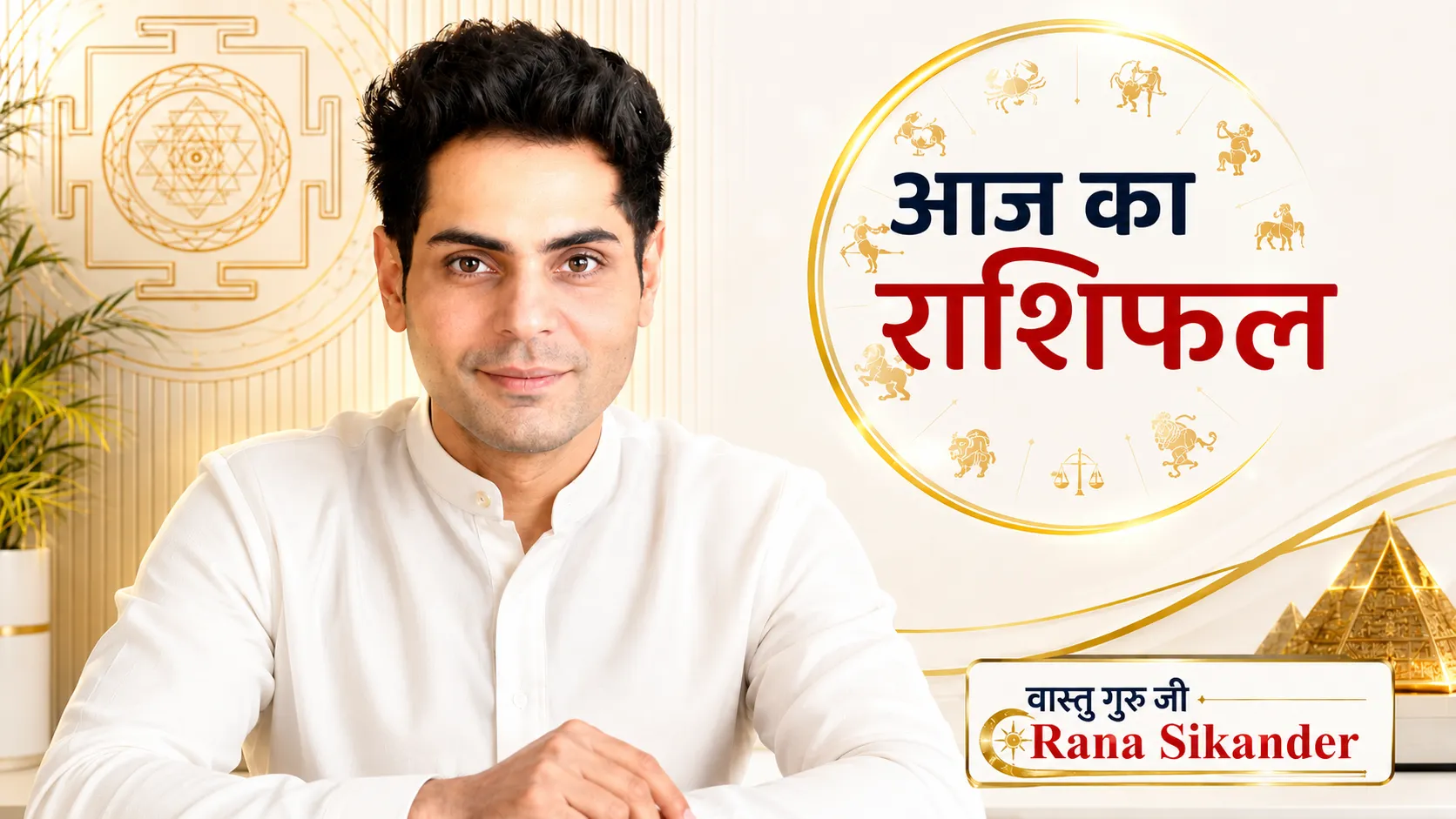 आज का राशिफल: वास्तु गुरु राणा सिकंदर के अनुसार भविष्यफल और उपाय