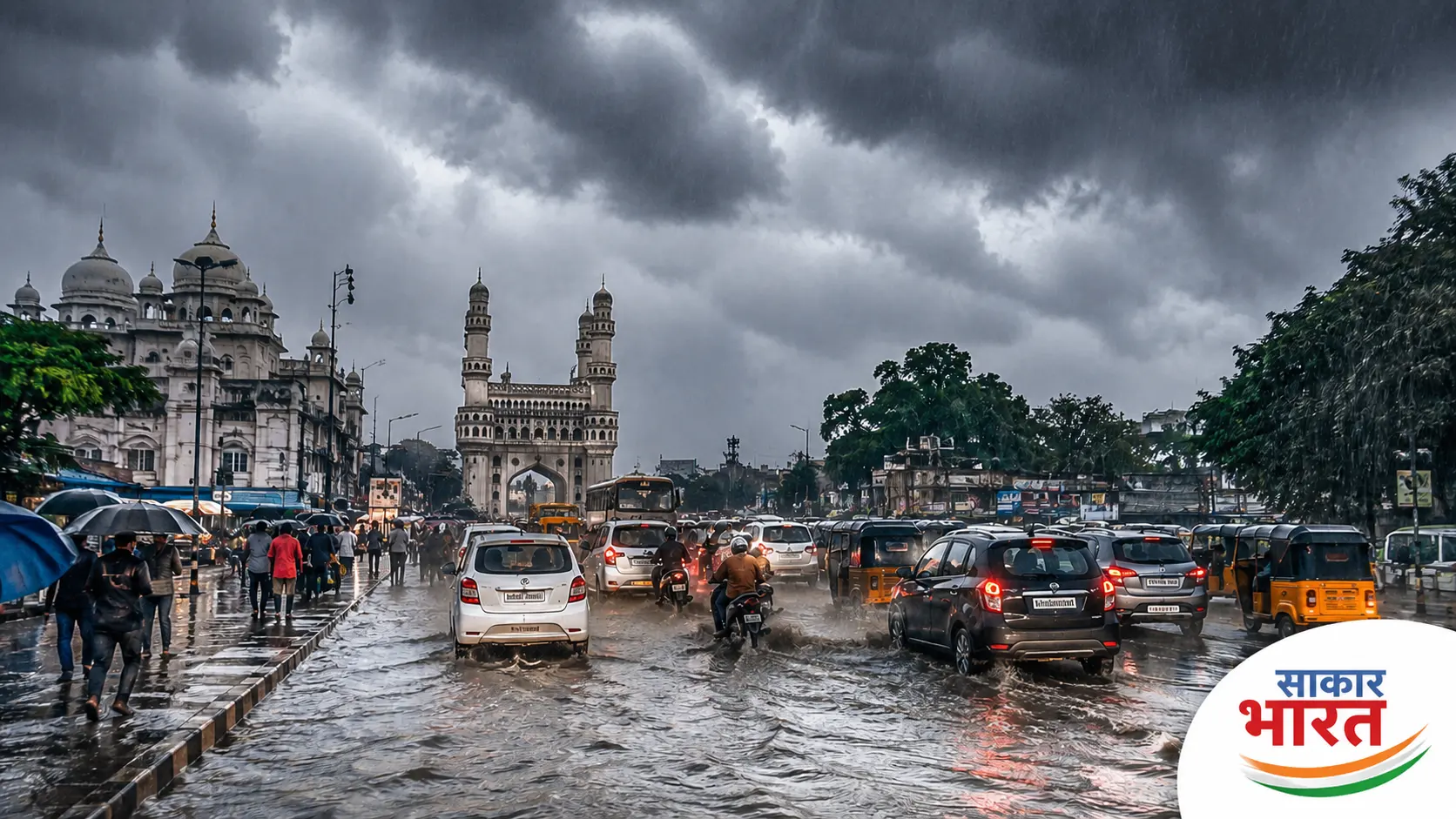 हैदराबाद में दिनभर की धूप के बाद अचानक झमाझम बारिश, जनजीवन प्रभावित
