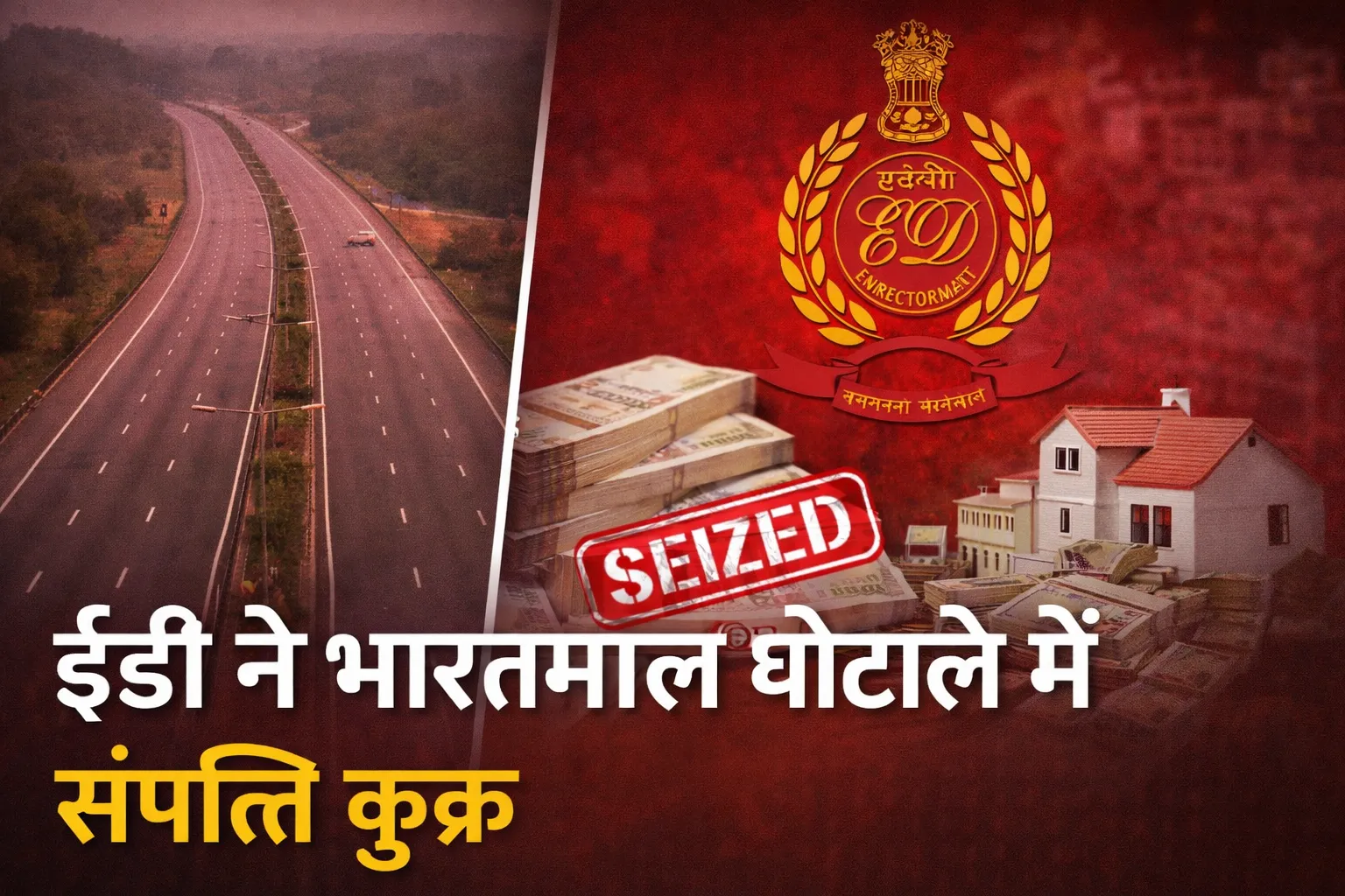 भारतमाला घोटाले में ईडी ने संपत्ति कुर्क