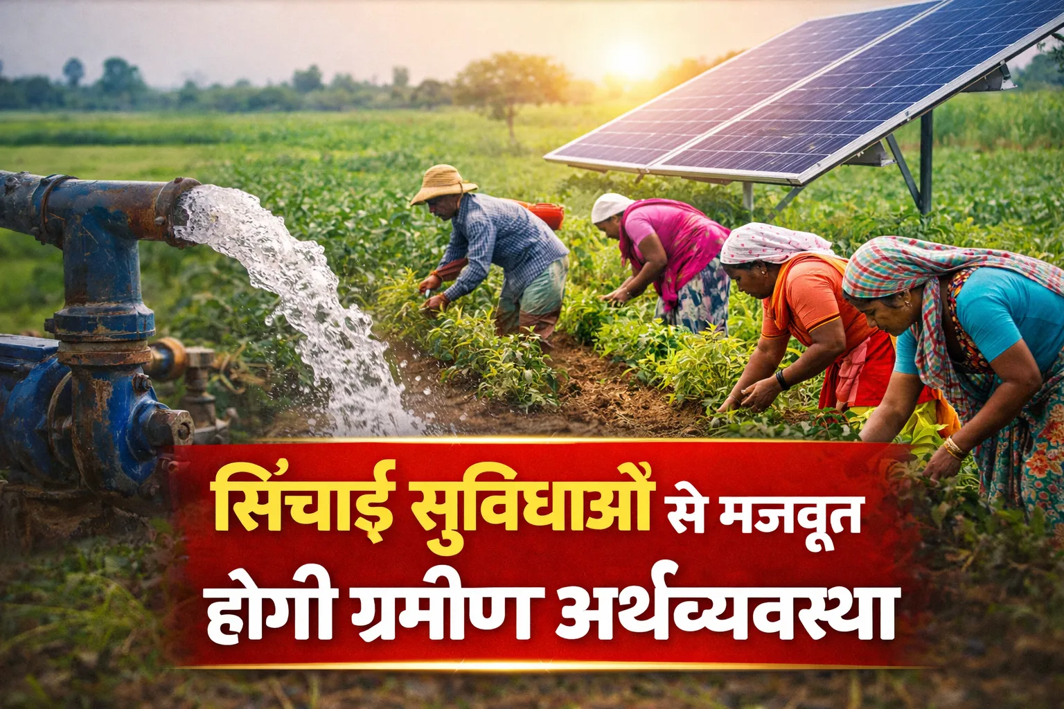 सिंचाई सुविधाओं से मजबूत होगी ग्रामीण अर्थव्यवस्था