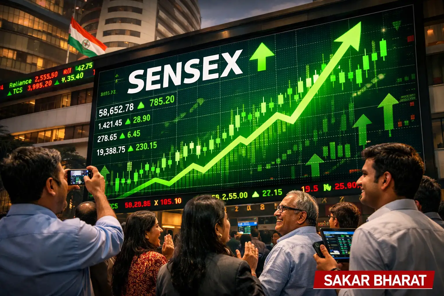 📰 Sensex में जोरदार उछाल, निवेशकों में लौटी उम्मीद