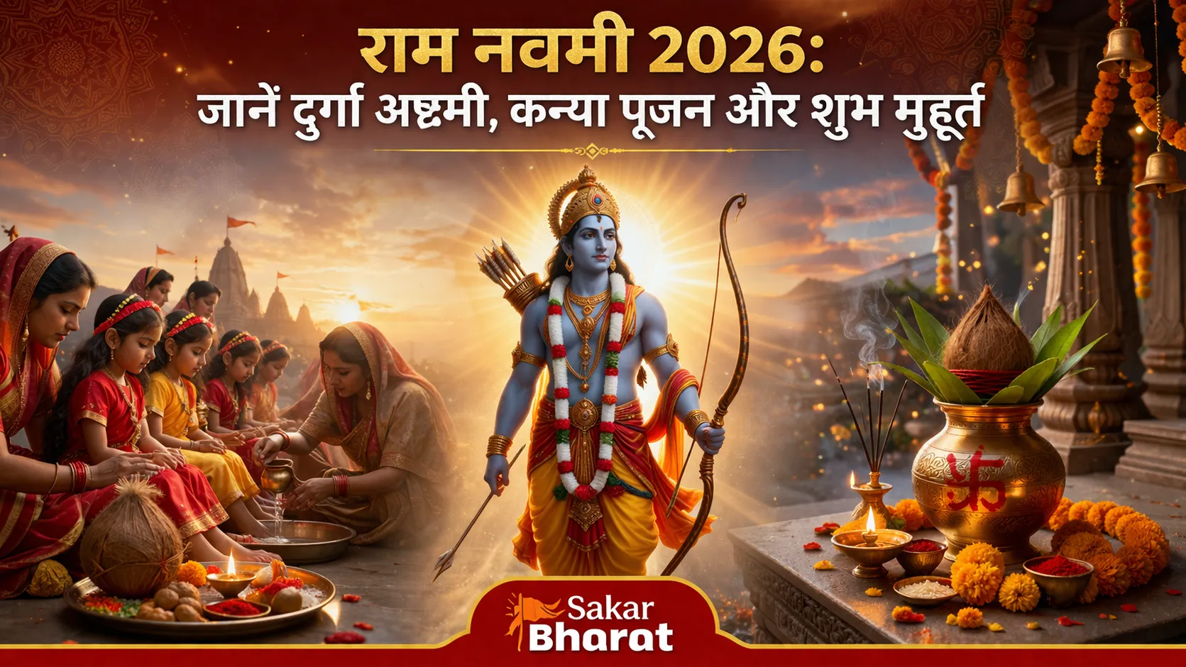राम नवमी 2026: कब है पर्व, जानें दुर्गा अष्टमी, कन्या पूजन की तारीख और शुभ मुहूर्त