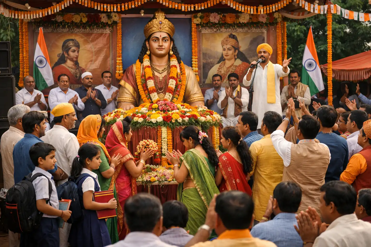कुनिया रायपुर में मौर्य समाज ने मनाई सम्राट अशोक जयंती, सामाजिक एकता और शिक्षा पर दिया जोर