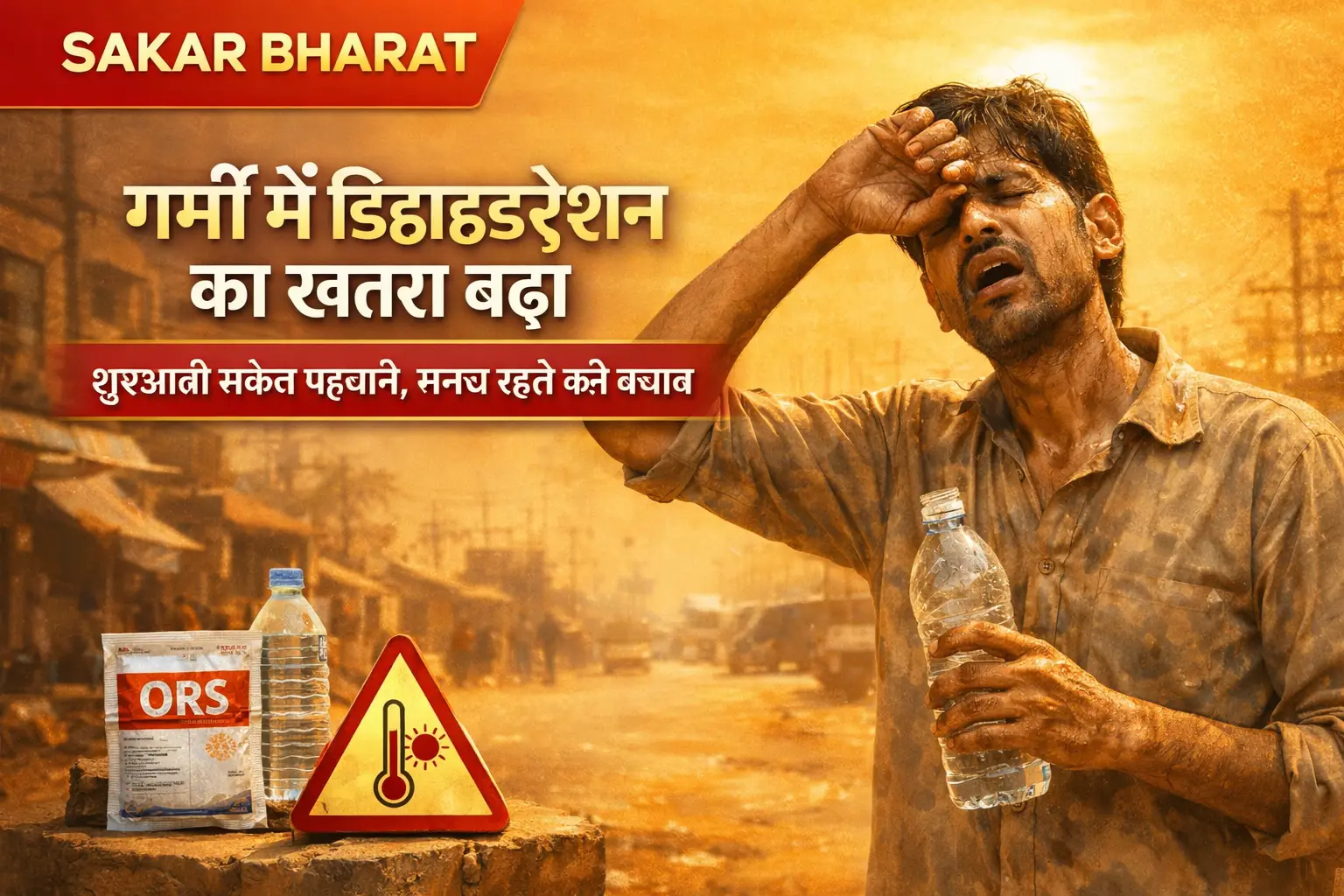 गर्मी में डिहाइड्रेशन का खतरा बढ़ा: शुरुआती संकेत पहचानें, समय रहते करें बचाव