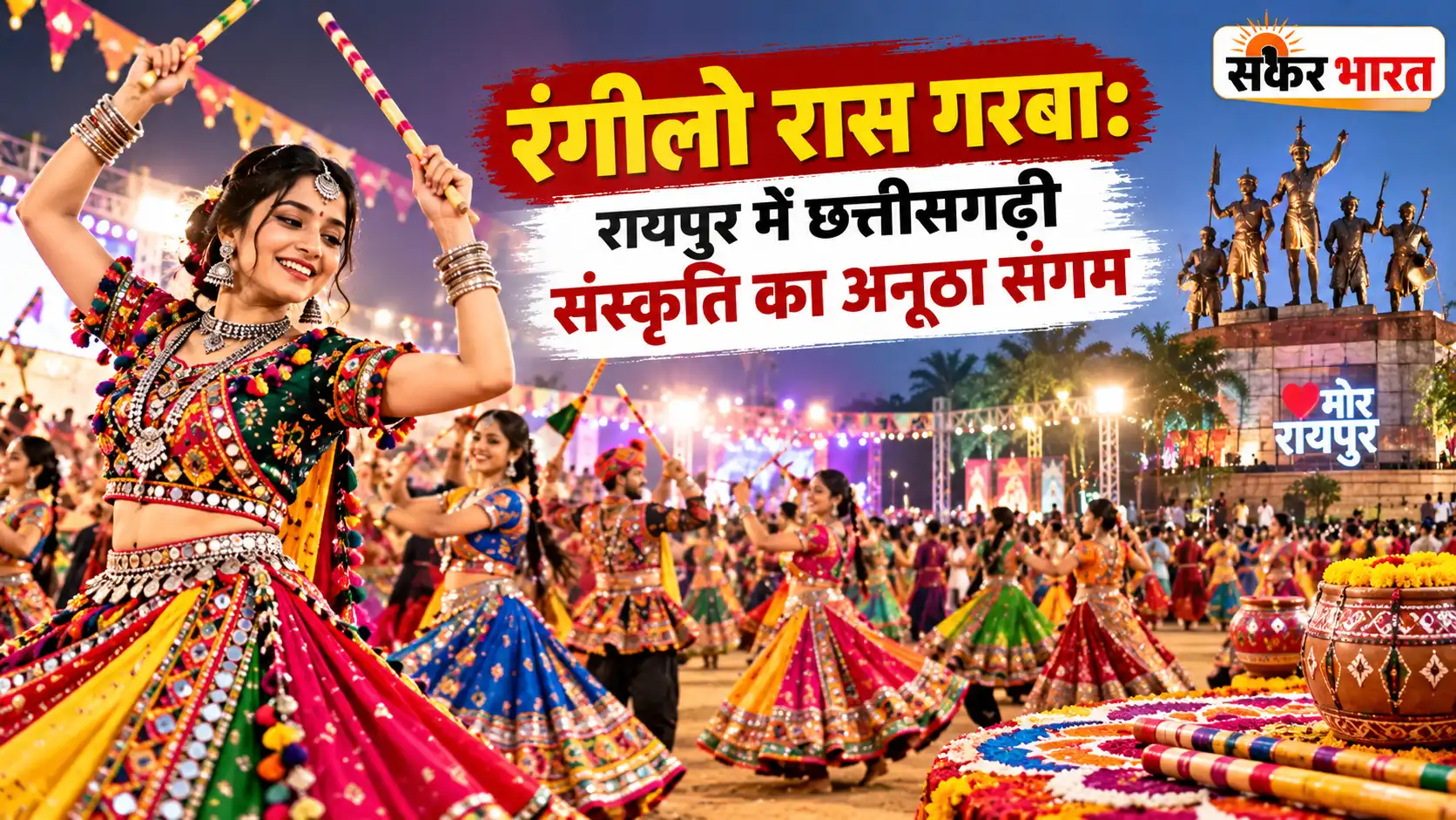 रंगीलो रास गरबा: रायपुर में छत्तीसगढ़ी संस्कृति का अनूठा संगम