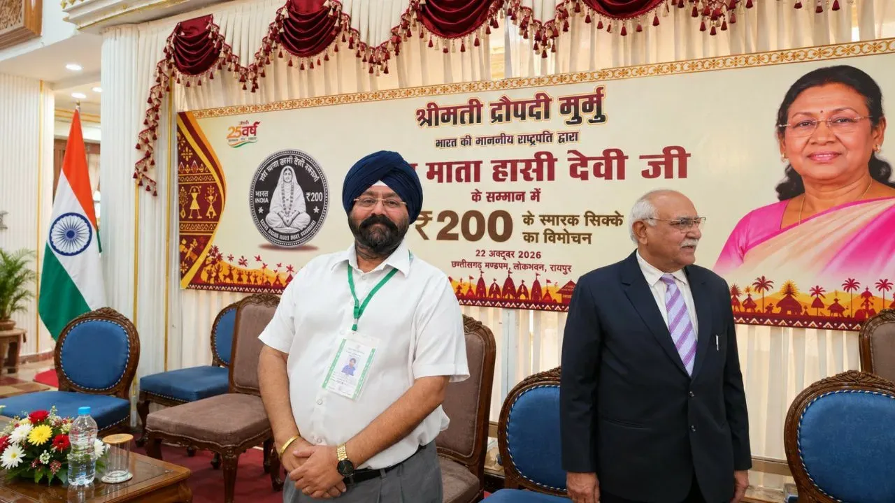 राष्ट्रपति द्रौपदी मुर्मु ने पूज्य माता हासी देवी जी के सम्मान में जारी किया 200 रूपए का स्मारक सिक्का, संत डॉ. युधिष्ठिर लाल जी महाराज और छत्तीसगढ़ टेनिस संघ के | पूरी खबर