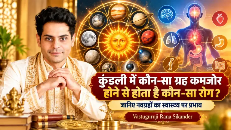 कुंडली में कमजोर ग्रहों का स्वास्थ्य पर प्रभाव: नवग्रहों से जुड़े रोग और ज्योतिषीय मान्यताएं, जानिए Vastu Guruji Rana Sikander से