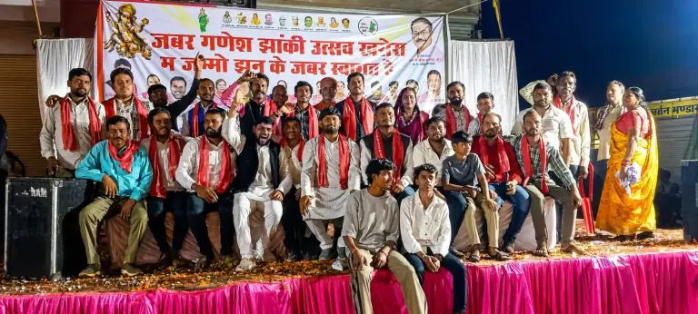 खरौरा में गणेश झांकी समितियों का भव्य सम्मान, छत्तीसगढ़िया क्रांति सेना और जोहार छत्तीसगढ़ पार्टी ने किया सम्मानित