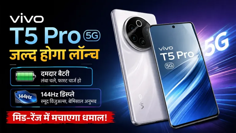 Vivo T5 Pro 5G जल्द होगा लॉन्च, दमदार बैटरी और 144Hz डिस्प्ले से मिड-रेंज में मचाएगा धमाल