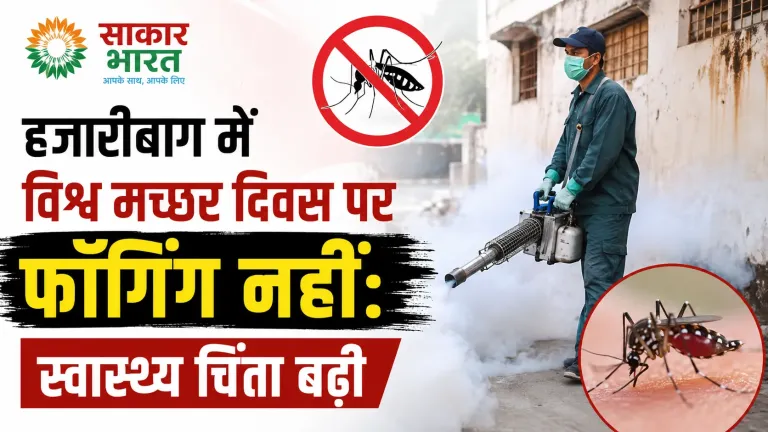 हजारीबाग में विश्व मच्छर दिवस पर फॉगिंग नहीं, बढ़ा बीमारियों का खतरा