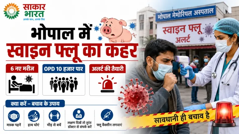 भोपाल में स्वाइन फ्लू का कहर: 6 नए मरीज मिलने से स्वास्थ्य विभाग में हड़कंप