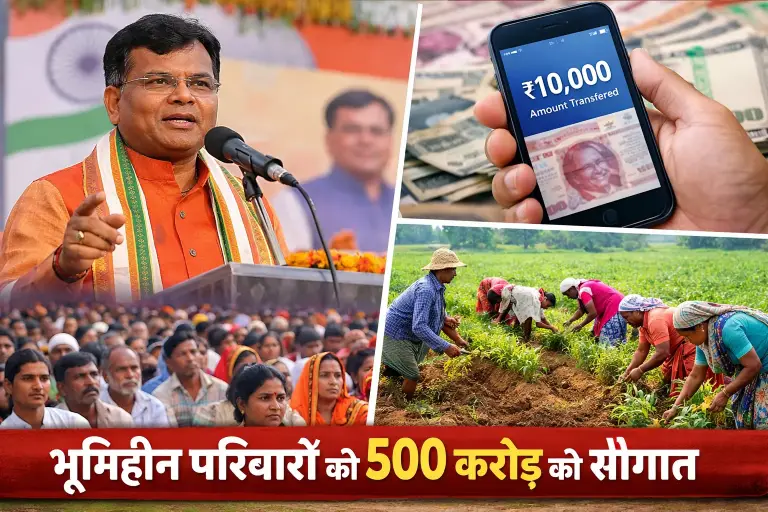 भूमिहीन परिवारों को 500 करोड़ की सौगात