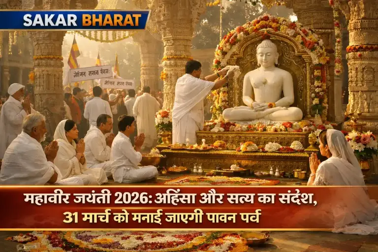 📰 महावीर जयंती 2026: अहिंसा और सत्य का संदेश लेकर 31 मार्च को मनाया जाएगा पावन पर्व