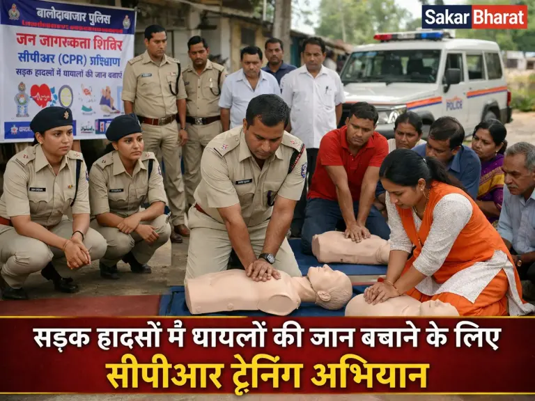 📰 बलौदाबाजार में पुलिस की पहल: सड़क हादसों में घायलों की जान बचाने के लिए सीपीआर ट्रेनिंग अभियान