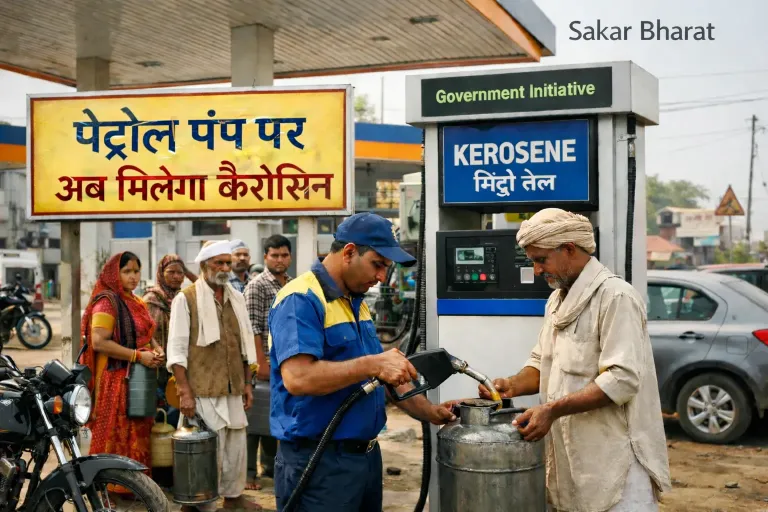 📰 पेट्रोल पंप पर अब मिलेगा केरोसिन: केंद्र सरकार का बड़ा फैसला, जिलों में मिलेगी नई सुविधा