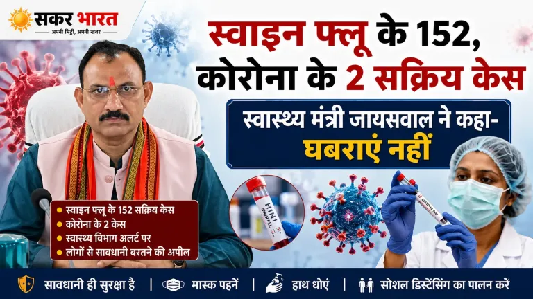 स्वाइन फ्लू के 152, कोरोना के 2 सक्रिय केस: स्वास्थ्य मंत्री जायसवाल ने कहा- घबराएं नहीं