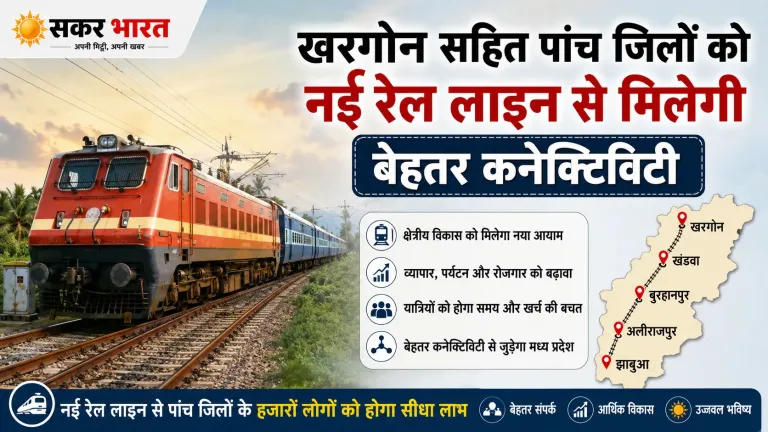 रेल मंत्रालय ने खरगोन सहित 5 जिलों की 231 किमी नई रेल लाइन को दी मंजूरी
