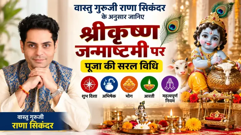 श्रीकृष्ण जन्माष्टमी पूजा विधि: वास्तु गुरुजी राणा सिकंदर ने बताए शुभ दिशा, भोग और पूजा के खास नियम | Raipur News Today