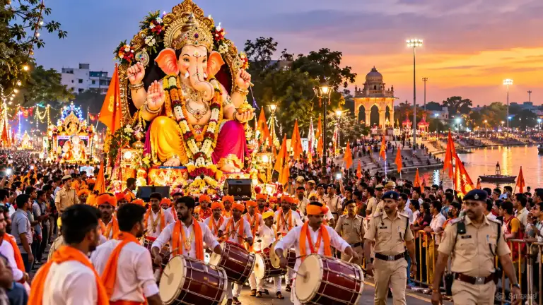रायपुर में आज निकलेगी गणेश विसर्जन की भव्य झांकी, शारदा चौक से महादेवघाट तक रहेगा चल समारोह | Raipur News Today