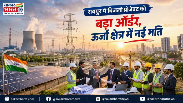 रायपुर में बिजली प्रोजेक्ट को बड़ा ऑर्डर, ऊर्जा क्षेत्र में नई गति | Raipur News Today