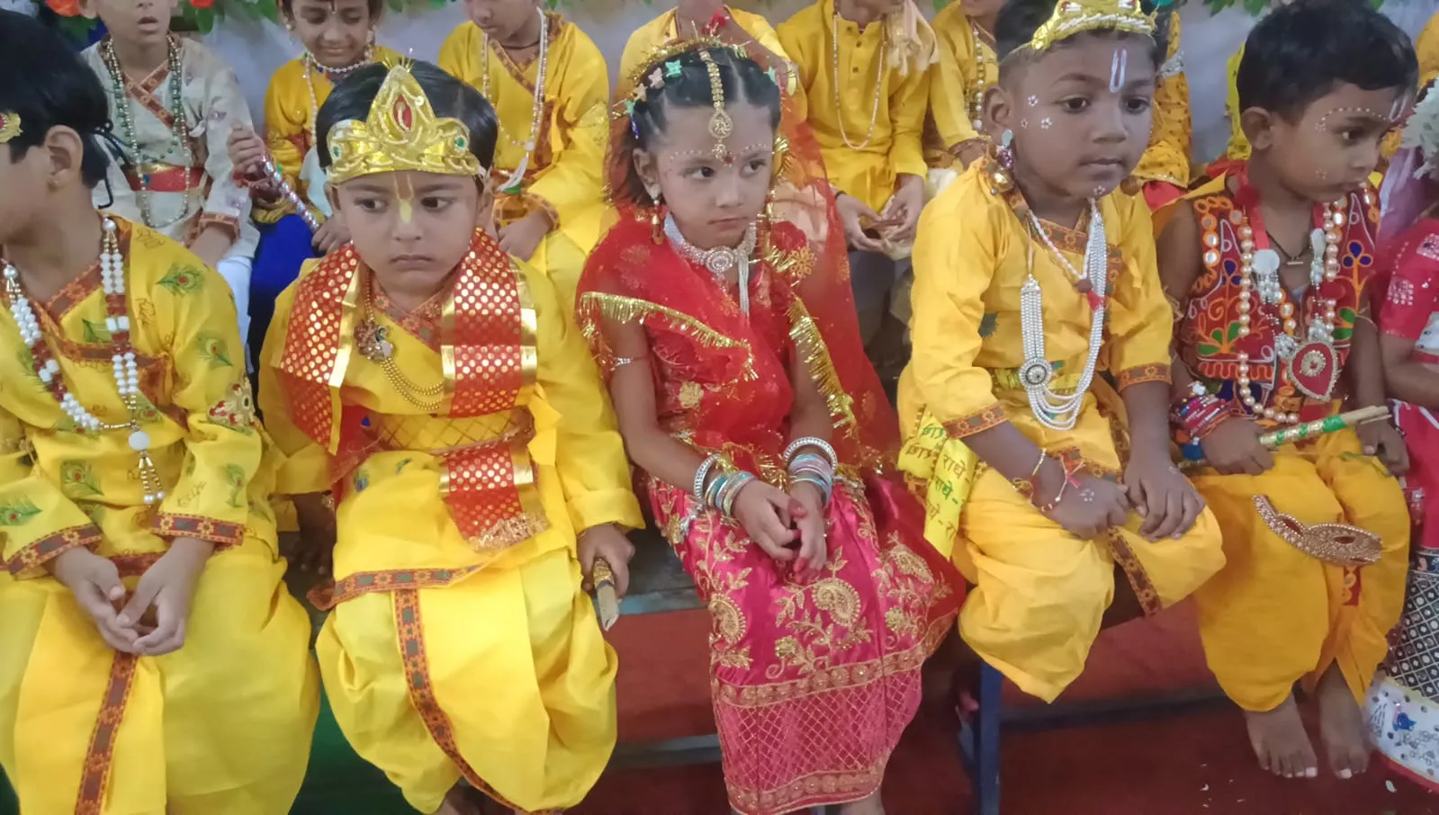 सरस्वती शिशु मंदिर सरस्वती विहार में धूमधाम से मनाई गई श्रीकृष्ण जन्माष्टमी